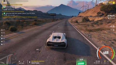 GTA V - Grand RP EN1 - Bugatti Chiron - Corrida de Rua de 09-09-2024 - 19:15 - Sargento Rodrigues