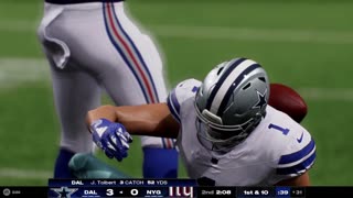 Dallas Cowboys VS New York Giants - Thursday Night Football - Madden 25