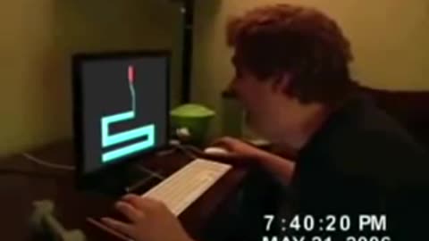 Guy punches through the monitor