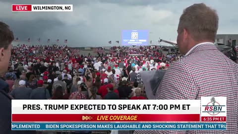 USA: RALLY DELAYED: President Trump Speaks To Supporters Over The Phone!