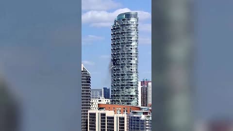 Smoke billows out of London tower block