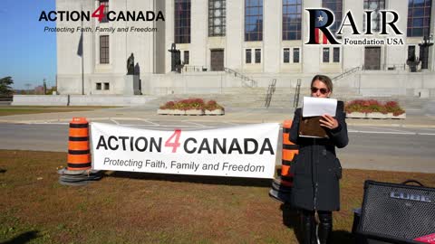 Chanel Pfahl speech at Supreme Court protest