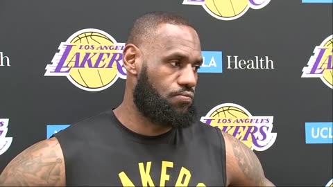 LeBron abruptly leaves media availability after simple message regarding Dillon Brooks