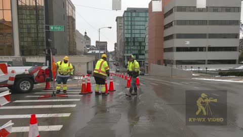 Water Main Break Due To Extreme Cold