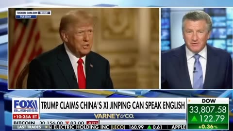 Donald Trump tells Tucker the one English word Xi Jinping said to him #shorts