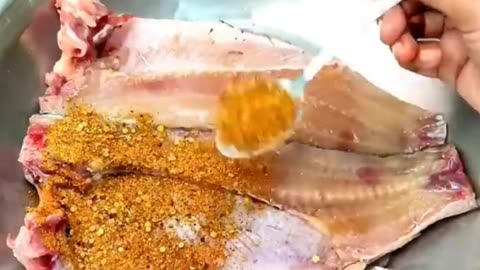 Fish cooked without oil