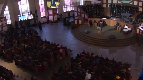 Joe Biden visiting Ebenezer Baptist Church