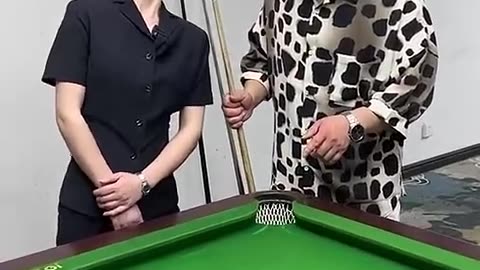 Funny video billard million views | Comedy video with ball pull