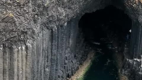 One of the best examples of volcanic basalt columns in the world