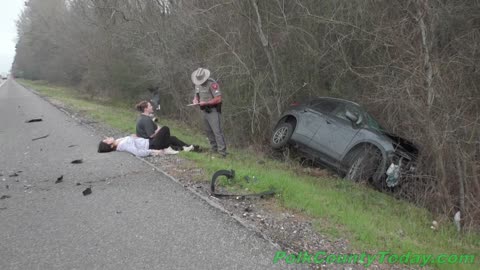 CAR REAR ENDS 18 WHEELER, GOODRICH TEXAS, 02/16/24...