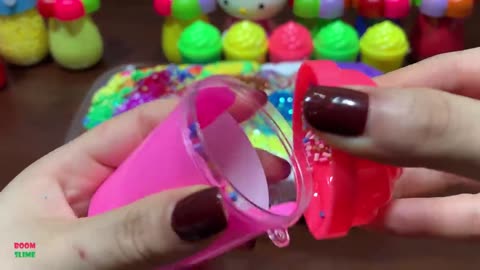 Satisfying Clay , Colorful Slime ! Mixing Random into Glossy Slime