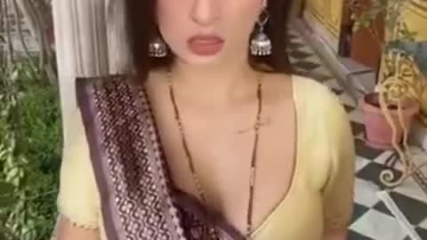 Ankita Dave in Sexy Purple Saree 💜