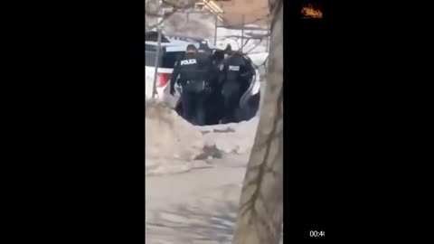 WAR CRIMES Cops Knee and Punch Handcuffed Kid, Canada