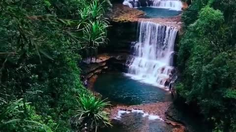 Weisawdong Waterfall Meghalaya