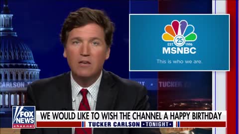 HILARIOUS! Tucker Carlson Mocks MSNBC, Wishes Them A Happy Birthday