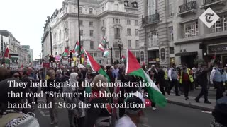 Eight arrests at pro-Palestinian march in London