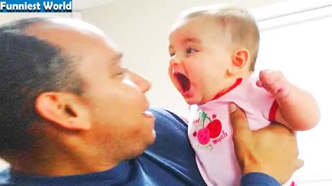 Funny Baby Slaps on Parent's Face ...