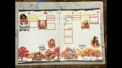 October 15-22 in Classic Vertical Happy Planner