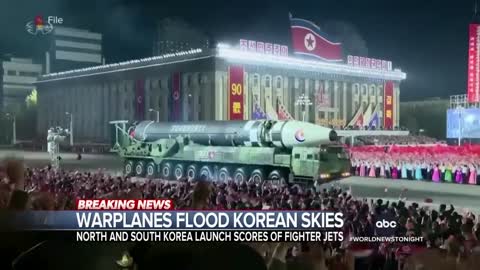 South Korean military says North Korea mobilized warplanes towards border