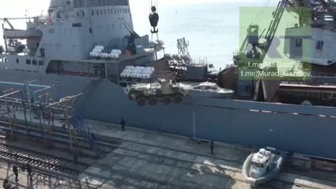 The Russian large landing ship "Orsk"