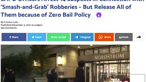 Smash And Grab Robbers Out On Zero Dollar Bail