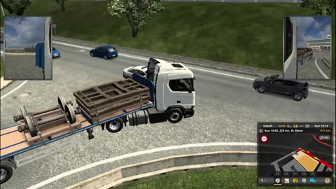 Moving Train Wheels on Scania Truck in Euro Truck Simulator