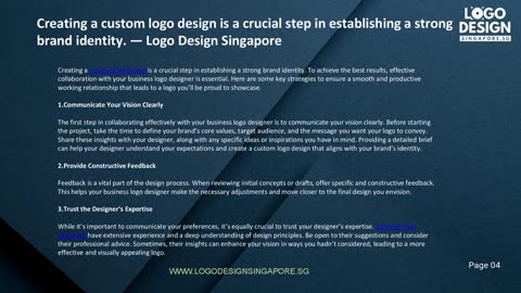 Creating a custom logo design is a crucial step in establishing a strong brand