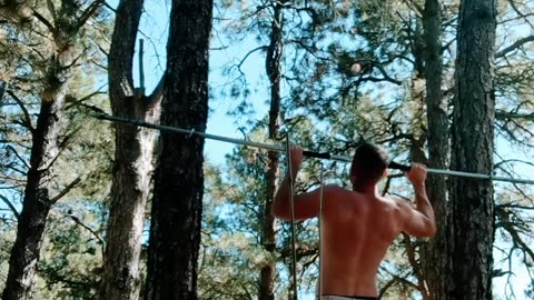 Tree Pull-Up Workout in Mother Nature's Playground