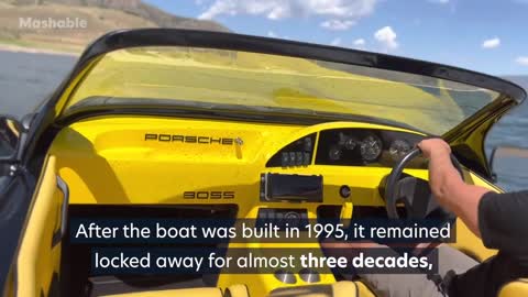 The Porsche-Inspired Speed Boat That Was Locked Away for Nearly Three Decades