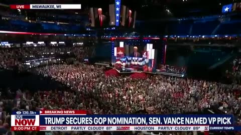 TRUMP AT RNC_ First _public_appearance_ since _ trump's _ assassination _attemp.