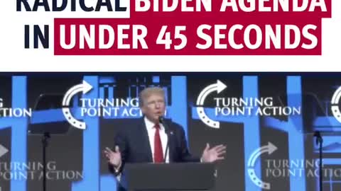 Trump Destroys Biden Agenda in 45 seconds