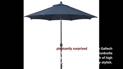 Skim Feedback: Galtech 9-Foot (Model 737) Deluxe Auto-Tilt Umbrella with Antique Bronze Frame a...