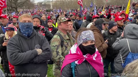 January 6th at the Capitol - "We're In!" - Walking Around the Protest - Part 9 - ALL PEACEFUL!