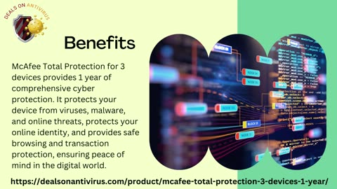 Buy New McAfee Total Protection – 3 Devices 1 Year