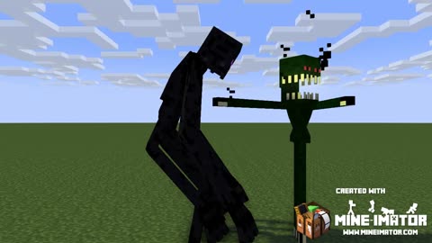 AML-610 vs Mutant Enderman (AML Association vs Mutant Creatures mod) | Minecraft Animation