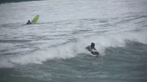 Bodyboarding at point break Mexico