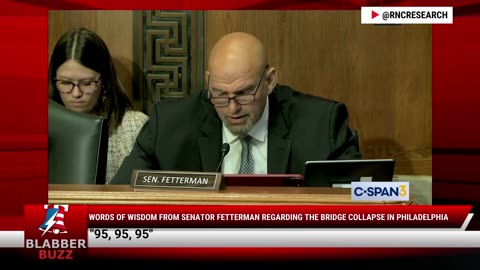 Words Of Wisdom From Senator Fetterman Regarding The Bridge Collapse In Philadelphia