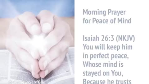 Daily Surrender: Morning Prayer for Peace of Mind #Shorts