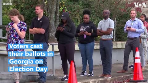 Voters Cast Their Ballots in Georgia on Election Day | VOA News