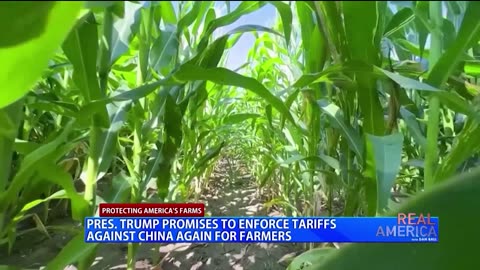 REAL AMERICA -- Dan Ball W/ Marv Shearin, Pres. Trump Meets With Farmers, 9/25/24