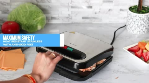 OVENTE Electric Sandwich Maker GPS401B