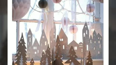 Beautiful lighting house 🏡/artistic art and craft ideas/winter decoration