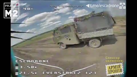 💥 Ukraine Russia War | FPV Quad Pilot of Ukrainian M2 Unit Hits Russian Supply Truck | RCF