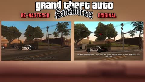 GTA: San Andreas HD Re-Mastered VS Original GTA San Andreas Graphic Comparison