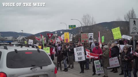 Vernon BC CELEBRATES Trudeau's Ridiculous Emergencies Act Tantrum