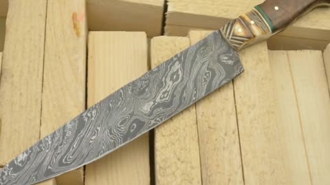 Damascus Best Knives USA(Hand Crafted) CUSTOM MADE D2 BIG BOWIE KNIFE