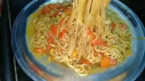 Tomato Maggi recipe। new recipe for maggi। instant maggi masala। Tomato style maggi masala