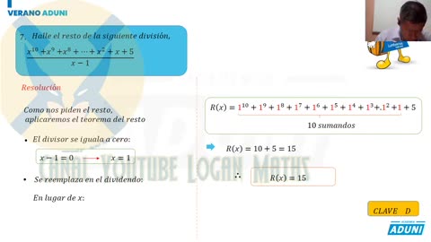 VERANO ADUNI 2022 | Semana 06 | Álgebra