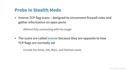 chapter -6 Moving through the Network , 04. Implementing stealth scans