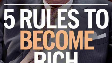 Warren Buffet 5 Rules To Become Rich